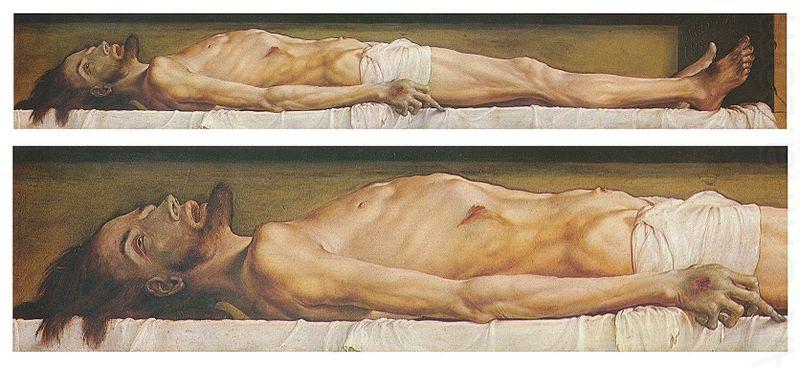 Hans holbein the younger The Body of the Dead Christ in the Tomb and a detail china oil painting image